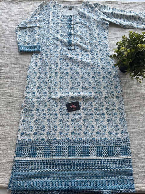 Printed Hakoba cotton kurti