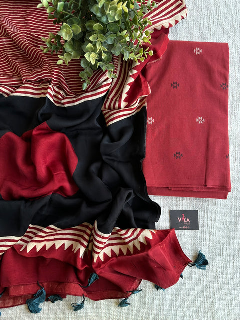 Handloom cotton salwar material