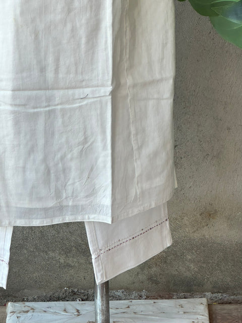 Butterfly Embroidered cotton kurti pant