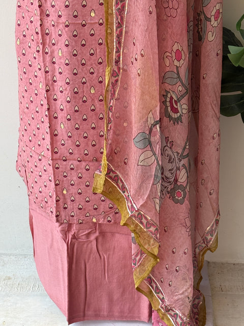 Semi stitched muslin suit material