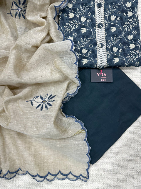 Printed cotton salwar material