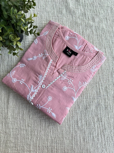 L and XL size Celebrity cotton Emb nighty