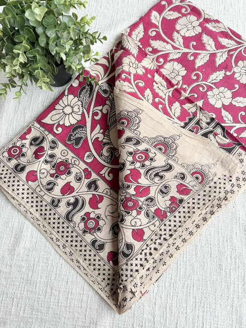 Kalamkari cotton saree