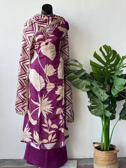 Collared V neck Russian silk suit material