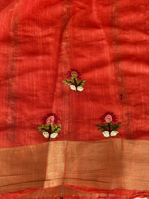 Hand emb banaswara saree