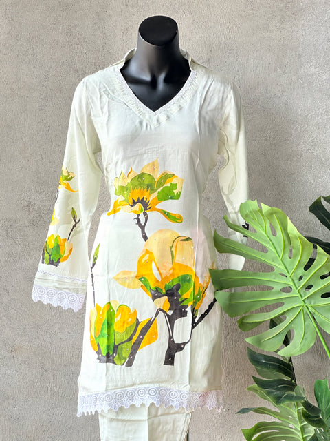 Printed muslin Co-ord sets