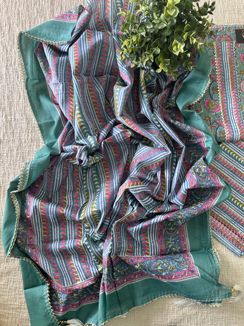 Printed cotton salwar material