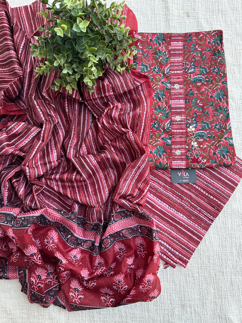 Printed cotton salwar material