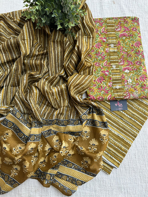 Printed cotton salwar material