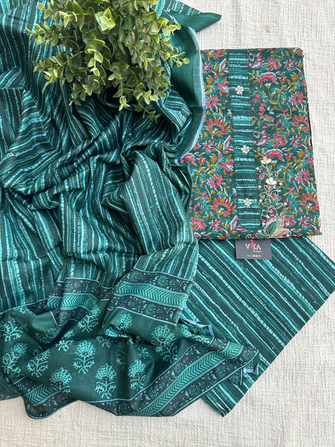 Printed cotton salwar material