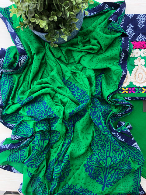 Printed cotton salwar material