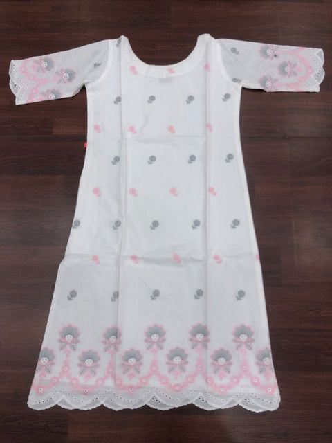 S,M,L short cotton nighty - PINK