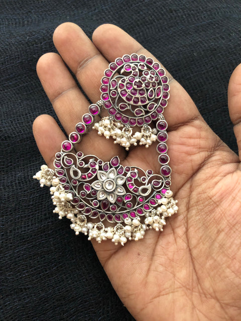 925 silver partywear earring