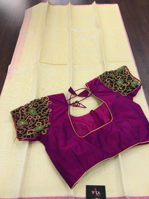 Saree with readyblouse size 38