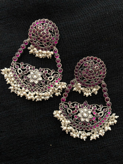 925 silver partywear earring