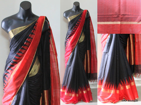 Matka silk saree - VIKA Boutique