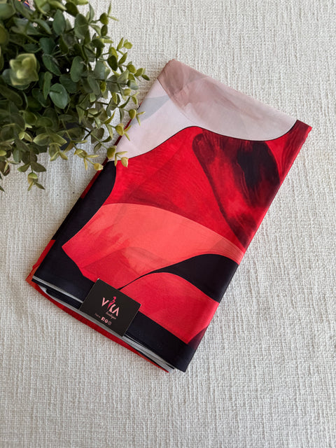Dailywear printed crepe saree
