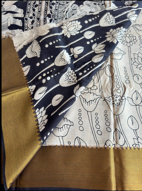 Kalamkari chennuri silk Saree