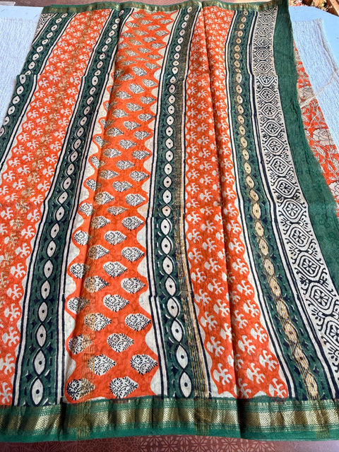 Maheswari border chanderi saree