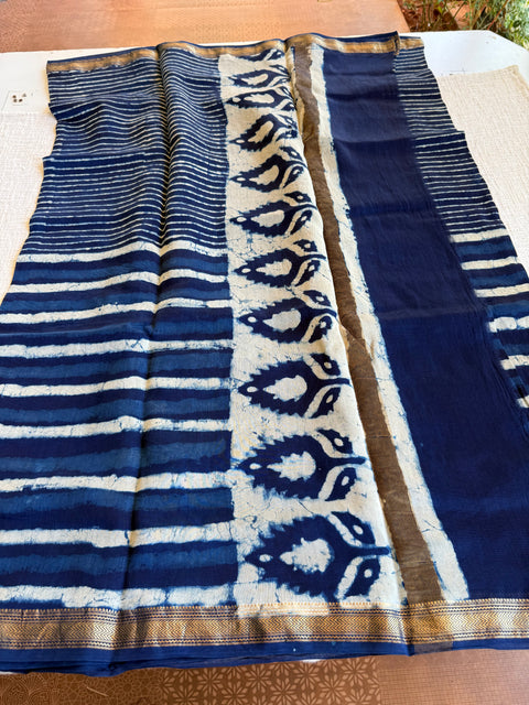 Maheswari border chanderi saree