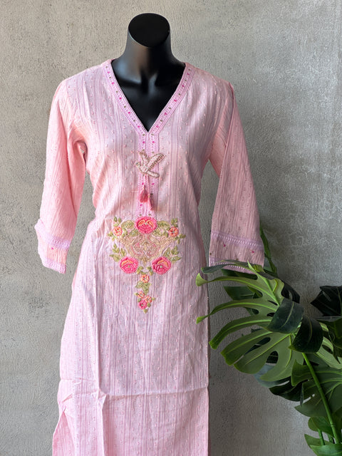 Size 38 - Embroidered pure cotton kurti