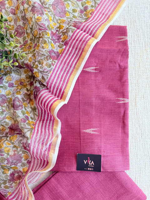 Handloom cotton salwar suit set