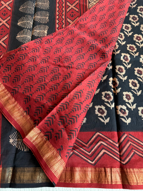 Maheswari border chanderi saree