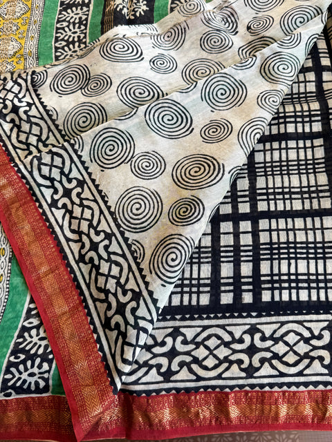 Maheswari border chanderi saree