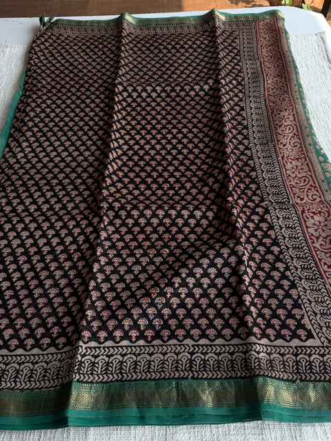 Maheswari border chanderi saree