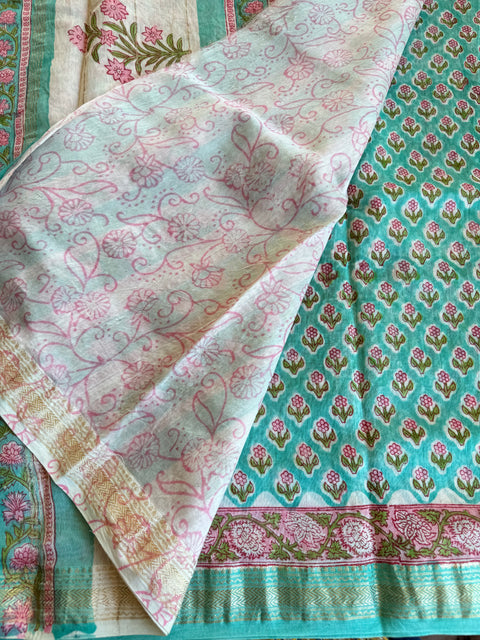 Maheswari border chanderi saree