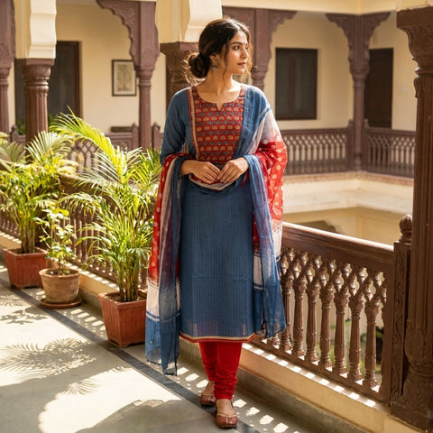 Designer cotton salwar suit material