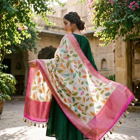 Handloom Banaras Rich dupatta