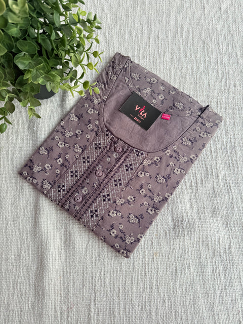 L size Printed cotton nighty