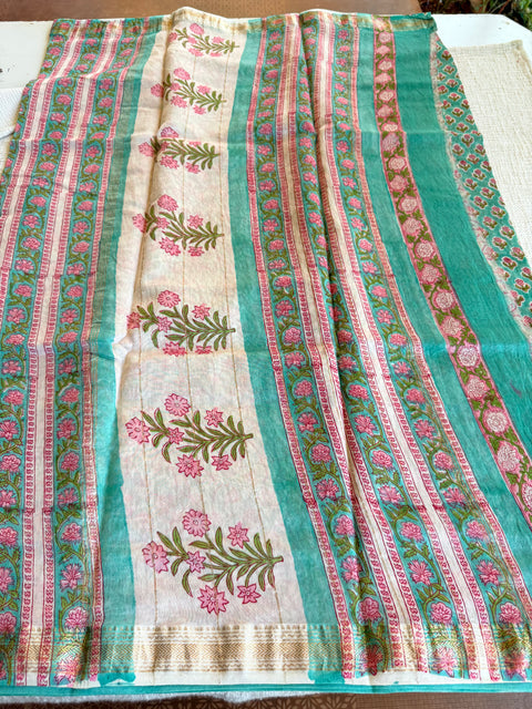 Maheswari border chanderi saree