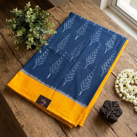 Handloom pure Ikat cotton saree