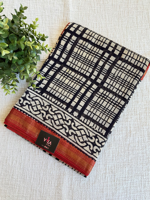 Maheswari border chanderi saree