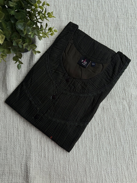 XXL size Printed Italian cotton nighty
