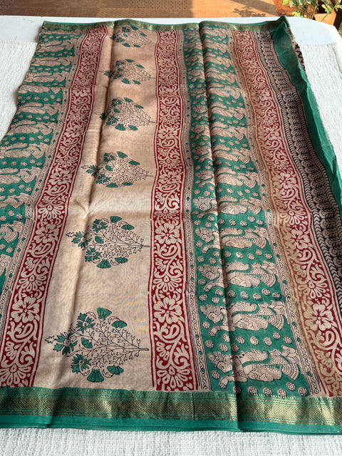 Maheswari border chanderi saree