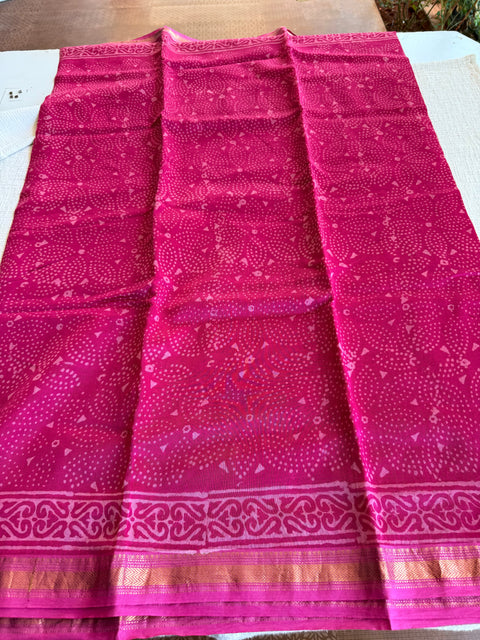 Maheswari border chanderi saree