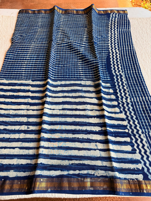 Maheswari border chanderi saree