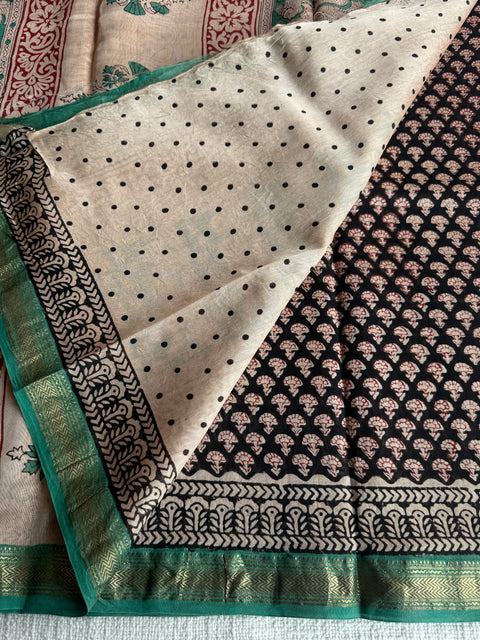 Maheswari border chanderi saree