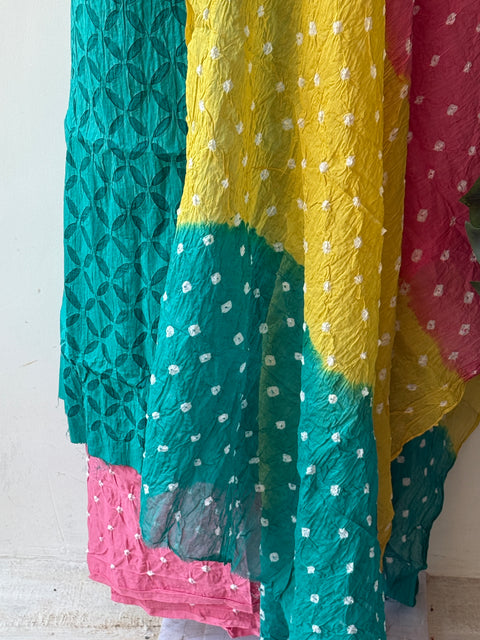 Applique work cotton salwar material