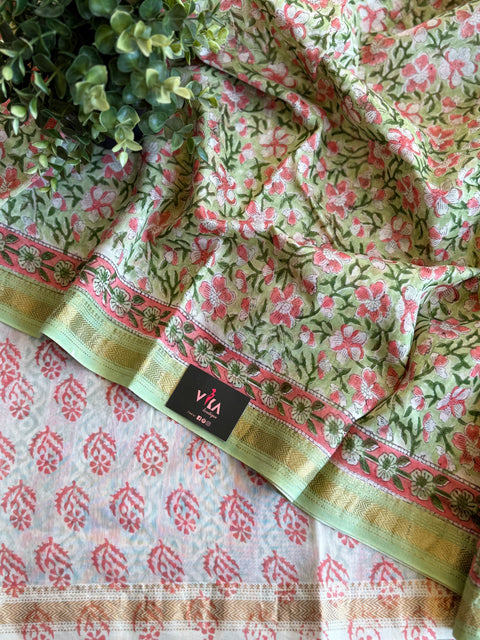 Maheswari border chanderi saree