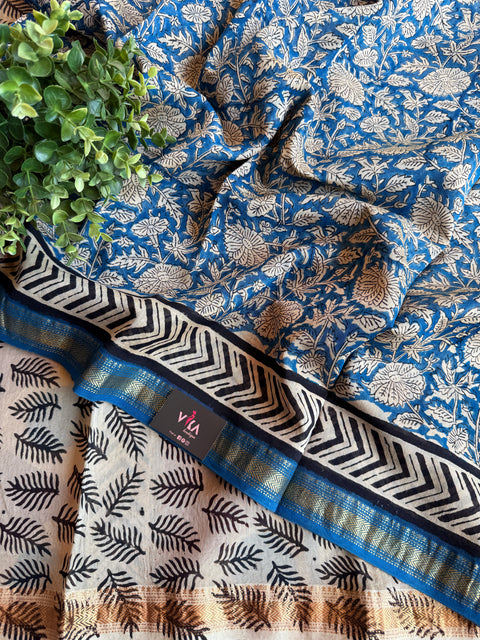 Maheswari border chanderi saree