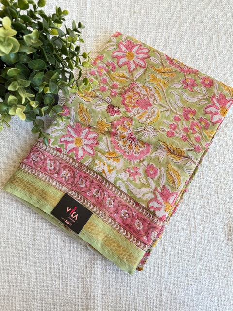 Maheswari border chanderi saree