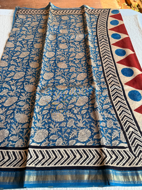 Maheswari border chanderi saree
