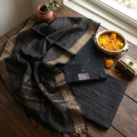 Handloom cotton salwar suit material