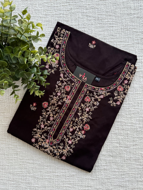 2XL Size Printed/Embroidery rayon kurti