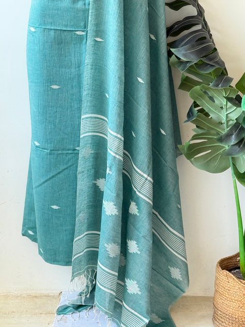 Jamdhani top and dupatta