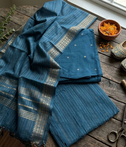 Handloom cotton salwar suit material
